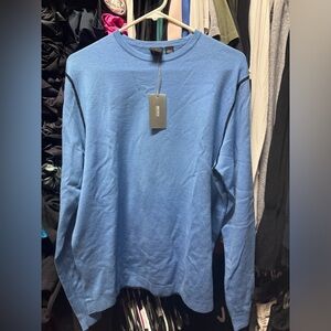 Beautiful blue light weight Hugo boss sweater with tags!